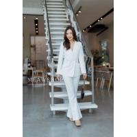 ราคา Set เสื้อสูท กางเกงขายาว S 2XL สูททรงใหม่กางเกงทรงขาม้า เสื้อส่วนบนติดเพชร สูทผู้หญิง ชุดทำงาน ชุดสูท สาวอวบ ชุดออกงานสาวอวบ ชุดCEO Blazer ชุดสูท Blazer สูท งานป้าย 10031 (21201327028)