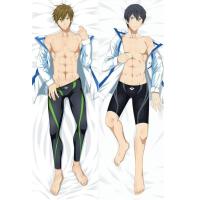 ราคา Japanese Anime Free Haruka Nanase Rin Male BL Pillow Cover case Hugging Body Dakimakura (13329948536)