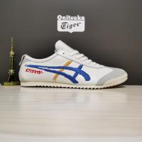 ราคา 2023ใหม่รองเท้ารองเท้าผ้าใบสตรีเสือสีดำล้วนของ NIPPON ผลิตจากเม็กซิโก66ดีลักซ์หนังเสือแท้สำหรับผู้ชายญี่ปุ่นกีฬาวิ่งจ๊อกกิ้งรองเท้าสีขาว (20944078915)