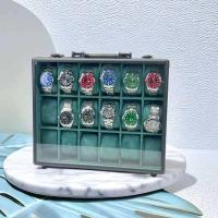 ราคา พร้อมส่ง กล่องนาฬิกา 15 18 24 48 เรือน Watch Box กล่องใส่นาฬิกา กล่องเหล็กเกรดพรีเมี่ยม กล่องเก็บนาฬิกาข้อมืออลูมิเนียม กล่องของขวัญ (20401035767)