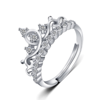 ราคา โรแมนติก925แหวนเงินมงกุฎรูปร่างเพทายอัญมณีเครื่องประดับ Fine สำหรับผู้หญิงของขวัญงานแต่งงาน wholesalehoo T (19633620496)