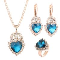 ราคา ชุดแหวนเครื่องประดับเจ้าสาวต่างหูสร้อยคอฝังเพชรเทียมจี้รูปหัวใจคลื่นแรงโน้มถ่วงสำหรับงานแต่งงาน (18752232597)