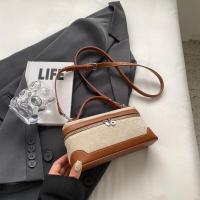 ราคา Canvas bag womens bag new 2023 fashion summer popular explosive style handbag casual all match Messenger bucket bag QYUE (19749614897)