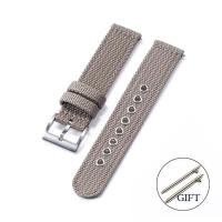 ราคา สายรัดข้อมือแบบปลดได้เร็วสำหรับ Seikoสายรัดข้อมือแบบนิ่มสำหรับสายนาฬิกาแบบผ้าสายนาฬิกาไนลอน18มม 20มม 22มม 24มม นาฬิกาข้อมือ Citizen (18768104720)