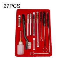 ราคา แอร์บรัชอุปกรณ์ทำความสะอาดกล้องพ่นสีแบบกราวิตี้ขนาดเล็กแอร์บรัชชุดรายละเอียดชุดอุปกรณ์ทำความสะอาดเครื่องมือซ่อมแซม27ชิ้น (19897142133)