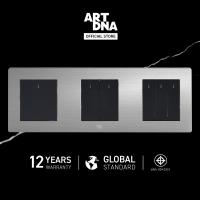 ราคา ART DNA รุ่น A77 ชุดสวิทซ์ไฟ LED Switch LED 1 GANG 1 Way Switch LED 2 GANG 1 Way Switch LED 3 GANG 1 Way สีสแตนเลส ปลั๊กไฟโมเดิร์น ปลั๊กไฟสวยๆ สวิทซ์ สวยๆ switch design (767208181)