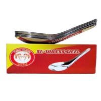 ราคา ช้อนสแตนเลส ช้อนสั้น 1 กล่อง ได้ 12 คัน ช้อนตักอาหาร ช้อนสแตนเลส ม้าคู่ DKIS 02 (21268133906)