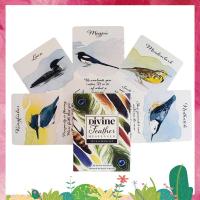 ราคา Divine Feather Messenger Card ขนาด10 3X7Cm Oracle ไพ่ทำนาย เกมหมอดูพร้อมคู่มืออิเล็กทรอนิกส์ (21244929600)