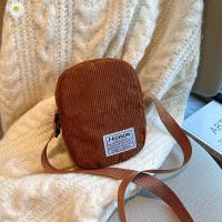 ราคา กระเป๋าถือสะพายข้างของเด็กผู้หญิงกระเป๋าสะพายไหล่มีซิปผ้าลูกฟูกแฟชั่นสำหรับผู้หญิงกระเป๋าซื้อของลำลองกระเป๋าโท้ทของขวัญ (20302989275)