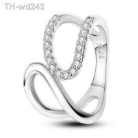 ราคา Finger Rings for Women 925 Silver for Original Pandora Cubic Zircon Crystal Stackable Geometric Ring Wedding Popular JewelryGift (19819929558)