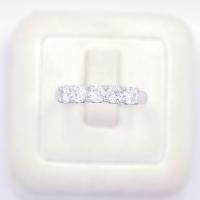 ราคา Lucky Gems แหวนแถว 5 เม็ด เงินแท้92 5 เพชร CZ เกรด Premium เล่นไฟดี ชุบทองคำขาว LKM781 (18281447435)