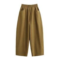 ราคา มีไซส์ใหญ่ Plus Size Womens Solid Color Black Khaki Pants Elastic Waist Casual All Matching Harem Trousers (16800308840)