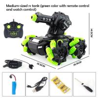 ราคา 1 18 RC Tank Car 1 18รถถัง RC รถ12กม ชม All Terrains ยานพาหนะไฟฟ้าสามารถเปิดตัว WaterBomb รถหุ้มเกราะ180 หมุนการถ่ายภาพและ360 หมุนรถ2 4G รีโมทคอนโทรลรถถังของเล่นสำหรับเด็ก (9203574029)