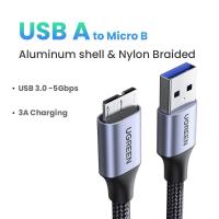 ราคา สาย USB Ugreast C ถึง Micro B 3 0 5Gbps สายสายเชื่อมต่อข้อมูลที่รวดเร็วใน3A สำหรับ Macbook แผ่นฮาร์ดไดรฟ์ฮาร์ดดิสก์ SSD ชนิด C สาย Micro B USB (19899069845)