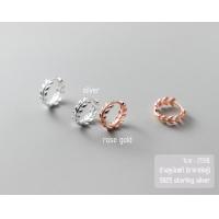 ราคา ต่างหูห่วงเงินแท้ S925 ใบมะกอก (19926471704)