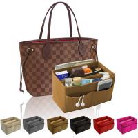 ราคา อุปกรณ์จัดระเบียบกระเป๋าสักหลาดเฟ็ลทอัจฉริยะช่องใส่กระเป๋าแบ่งช่องอุปกรณ์จัดระเบียบกระเป๋ากระเป๋าถือทรงโทตเหมาะสำหรับและอีกมากมายโท้ท (3440298159)