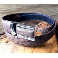 ราคา Belt Buckle สีน้ำตาล เพื่อความพากภูมิใจของเอกบุรุษเช่นคุณ เข็มขัดหนังแท้ หนังตัวของนกกระจอกเทศยาวตลอดเส้น (9675401659)