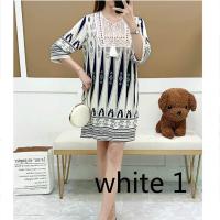 ราคา Women dress 2019 summer loose casual boho beach mini dresses (16493435406)