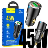 ราคา Hoco NZ6 PD45W 3 Port Car Charger รองรับเทคโนโลยีชาร์จ (17491634888)