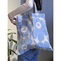 ราคา LASGO Small flower flower pattern TheCottonLab Finland capacity single shoulder canvas tote bags shopping bags of environmental protection (18285688707)