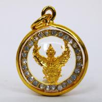 ราคา มาใหม่ ขายดี ตรงปก ส่งไว เชิญบูชา จี้พญาครุฑ สีทองล้อมเพชร เลี่ยมกรอบทอง ผ่าหวาย เสริมบารมี พร้อมบูชา By SINNATDAKIT (1971444926)