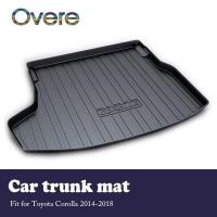ราคา 1Set Car Cargo rear trunk mat For Toyota Corolla 2014 2015 2016 2017 2018 Waterproof carpet Anti slip mat Car Rear Trunk Tray Cargo Boot Liner Mat Floor Protector Carpet Mud Kick Accessories (19980791