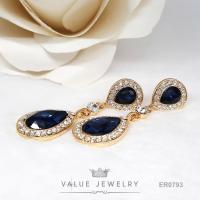 ราคา ต่างหูระย้า คริสตัลแท้ ติ้งเพชรทรงหยดน้ำ มี4สี ขนาดใหญ่ ตุ้มหู เครื่องประดับ ER0792 ER0793 ER0794 ER0795 ValueJewelry (6396136321)