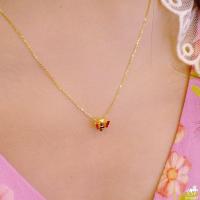 ราคา สร้อยคอจี้ทองคำแท้ ลายผึ้งน้อย น้ำหนัก 0 5 กรัม ทองคำ 99 99 ยาว 24 ซม ทองแท้ๆทั้งเส้น ขายได้ มีใบรับประกัน ไอเทมใหม่ (7689633760)