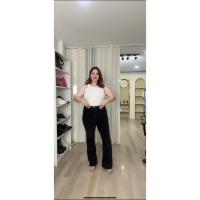 ราคา พร้อมส่ง กางเกงลูกฟูกเอวสูงทรงแจ๊สบิ๊กไซส์ P2238 (19807568290)