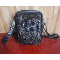 ราคา Cool Crocodile Leather Shoulder Bag In Black (20439981292)