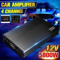 ราคา 5800W 4 Channel Class A B Subwoofer Stereo Surround Car Amplifiers Stereo Audio Power Amplifier (20758172947)