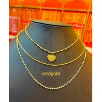 ราคา KMDGold สร้อยทองคำแท้96 5 มาตรฐานทองเยาวราช หนัก1บาท ลายอิตาลีชุบทองคำ (11928459247)
