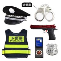 ราคา เด็กชุดตำรวจแมวดำนายอำเภอเด็กตำรวจจราจรหมวกใหญ่ไฟฟ้าของเล่นCSชุดเด็กชายและเด็กหญิงของขวัญวันเกิด (20757381152)