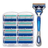 ราคา Gillette Fusion 5 Proglide Men Machan มีดโกนความปลอดภัยแบบเครื่องโกนหนวดแบบตรงสำหรับ Gillette ยิลเลตต์ ฟิวชั่นไฟว์ โปรไกลด์ ใบมีดโกน (18726486649)
