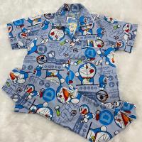 ราคา Doraemon ชุดนอนเด็ก ลายโดราเอม่อน ลายการ์ตูน โดเรม่อน ลิขสิทธิ์แท้ ผ้าคอตตอน ไม่ยืด ใส่สบาย สำหรับเด็ก 2 12 ปี แขนสั้น ขายาว แขนยาว ขายาว (12548463599)