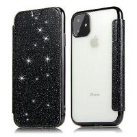 ราคา กากเพชรส่องแสงเป็นประกายวิบวับเคสกระเป๋าเงินแบบฝาพับหนังสำหรับ iPhone 12 Mini 11 Pro XS Max XR X 8 7 6 6S Plus 5 5 5S SE 2020เคส TPU นิ่มด้านหลังใส (19713606279)