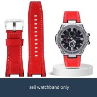 ราคา เหมาะสำหรับ Casio GST S130 S110 S120 W130l B100 W300หนังแท้ไนลอนผู้ชาย39 S สายนาฬิกาข้อมือ (17000324452)