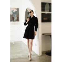 ราคา พร้อมส่ง เดรสเชิ้ตกรดุมหน้า แต่งผ้าสูทหน้าสั้นข้าง ยาวข้าง งานป้าย vshop (20767455206)