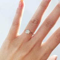 ราคา Spot S925 high end ring silver engagement 1 carat ring luxury couple engagement adjustable ring (15261471268)