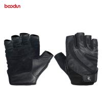 ราคา Boodun Genuine Leather Gym Gloves Men Women Breathable Crossfit Fitness Gloves Dumbbell Barbell Weight Lifting Sports Equipment (11193798784)