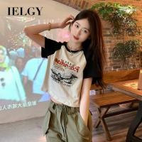 ราคา IELGY ดีไซน์เสื้อเอวลอยสำหรับผู้หญิงเอวลอยเข้ารูปเข้ารูปขนาดเล็กเสื้อเอวลอย Cewek Seksi 2023สไตล์ใหม่ (20946357983)