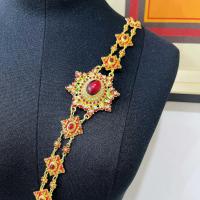 ราคา จัดส่งทันที โซ่สามวันเพชรสตรีเม็ดใหญ่ เครื่องประดับแบบไทยๆ ดูดีเป็นพิเศษกับเสื้อผ้าแบบดั้งเดิม เหมาะสำหรับงานเทศกาล งานเลี้ยง และงานแต่งงาน โซ่สังวาลย์ลงยาแบบไทยสวยงามมาก ทองคำฝังทับทิม เหมาะสำหรับสุ 