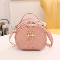 ราคา กระเป๋าทรงกลมขนาดเล็กปักลาย women bag กระเป๋าแอปเปิ้ลแบบลำลองแมทช์ลุคง่ายกระเป๋าสะพายข้างผู้หญิงแฟชั่นกระเป๋าปักลายหวาน (20472285405)