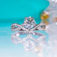 ราคา Elegant V Shaped Moissanite แหวนเพชร925เงินสเตอร์ลิงสำหรับผู้หญิงเครื่องประดับ Fine ของขวัญวันเกิดงานแต่งงานพร้อมใบรับรอง GRA (20429047005)