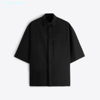 ราคา ละใช้งาน Zaraใส่ความเย็นผู้ชายเสื้อเชิ้ตแขนสั้นสไตล์ญี่ปุ่นชุดสวมใส่ในฤดูใบไม้ผลิเสื้อ9621303 9621 303ลมเย็น5จุด (19654865759)