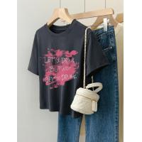 ราคา เสื้อยืดแขนสั้นผ้าสแปนเด็กซ์8 ผ้าฝ้าย92 210ก สำหรับผู้หญิงเข้ารูปพอดี (19804430366)