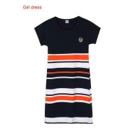 ราคา Mommy Mommy Daughter Son Stripe Print T Shirt Top Shirt Dress Pants Family Look Set Couple Striped T Shirt Dress (15622342245)