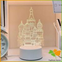 ราคา โคมไฟตกแต่งห้อง โคมไฟตั้งโต๊ะ LED โคมไฟ 3D night light FASHION (14479425290)