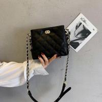 ราคา Crossbody Bags for Women Mini Bucket Shoulder Messenger Leather Bag Fashion Chain Diamond Lattice Handbags and Purses (13557455023)