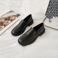 ราคา LISA store รองเท้าโลฟเฟอร์หนังแมรี่เจนสไตล์อังกฤษสีดำของผู้หญิงรองเท้าโลฟเฟอร์หญิงรองเท้าส้นแบนแบบรัดส้น (15817079905)